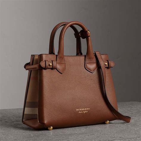 burberry banner check leather bag|burberry banner bag small.